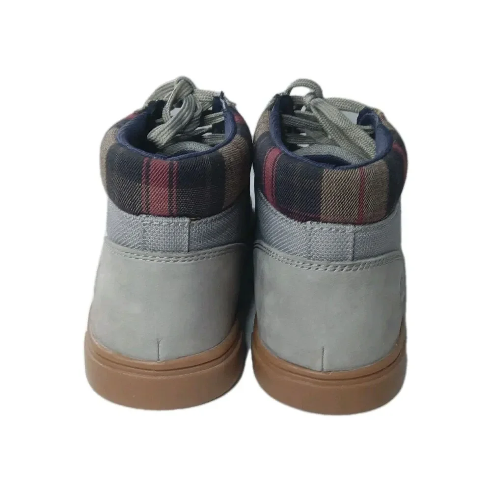 Timberland Groveton Chukka Boots Men’s Size 9.5 Gray Leather & Fabric